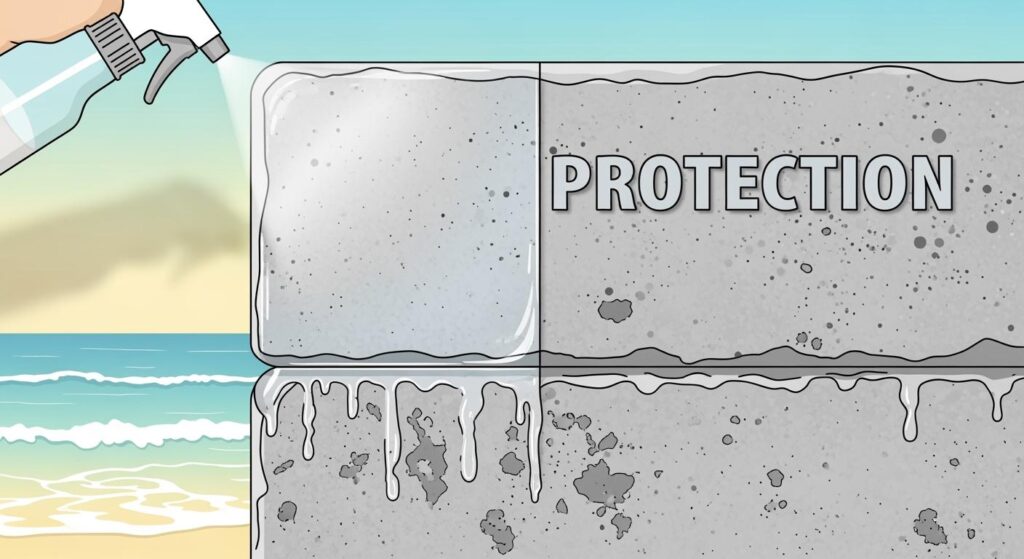 Living by the Coast? How to Protect Your Concrete and Masonry from Salt Spray Attack with the Right Sealer.