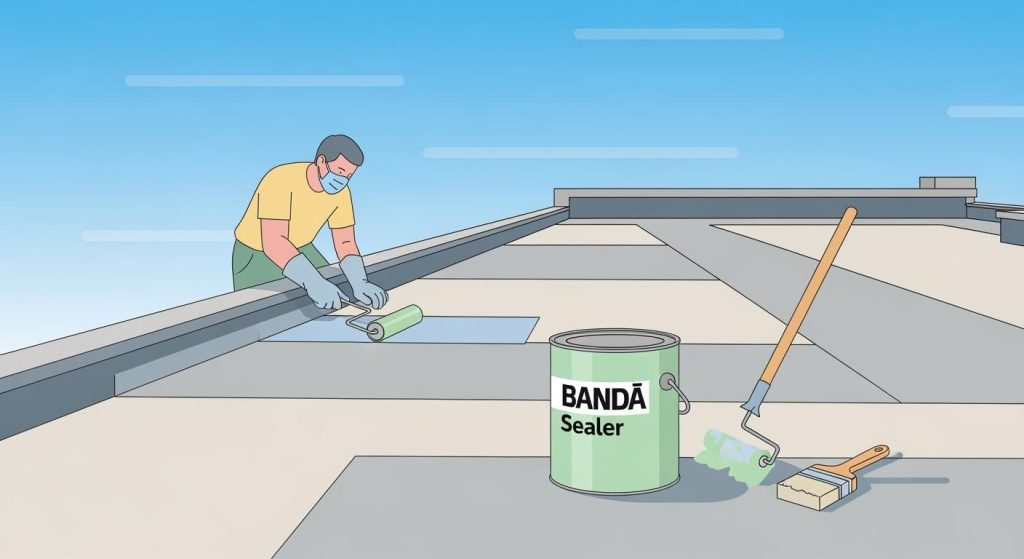 How to Waterproof a Flat Roof Easily with BAND Sealer
