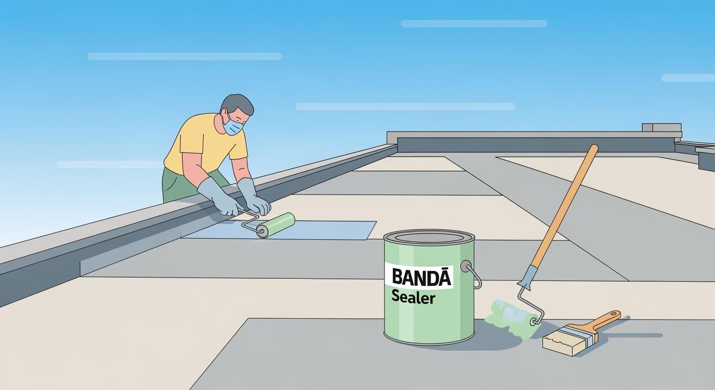 How to Waterproof a Flat Roof Easily with BAND Sealer