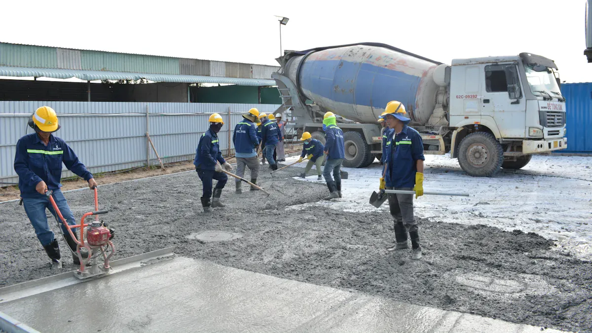 Applying the Ready Mix Concrete Patch