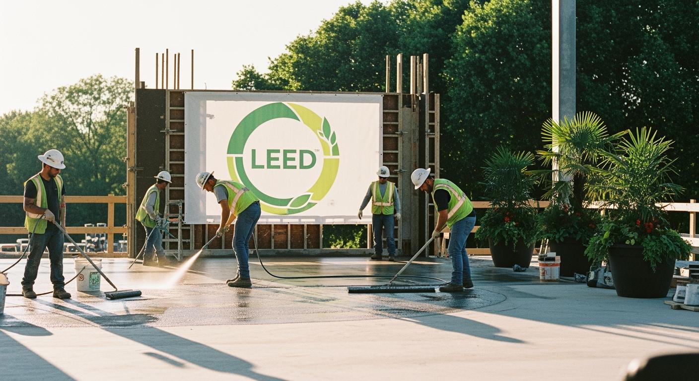 Achieving LEED Certification in Canada with Eco-Friendly  Concrete Densifiers