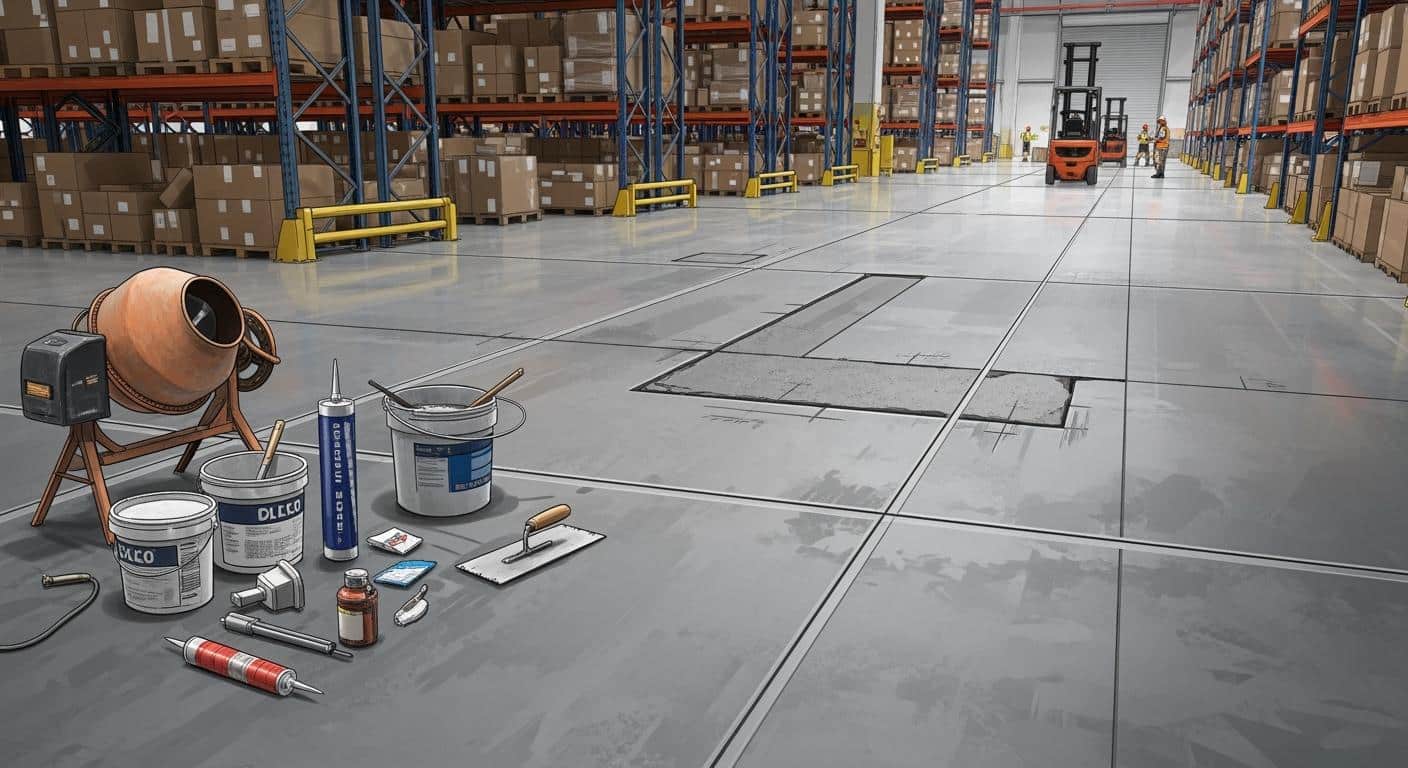 Complete Guide to Concrete Floor Joint Repair and  Densification for Logistics Centers