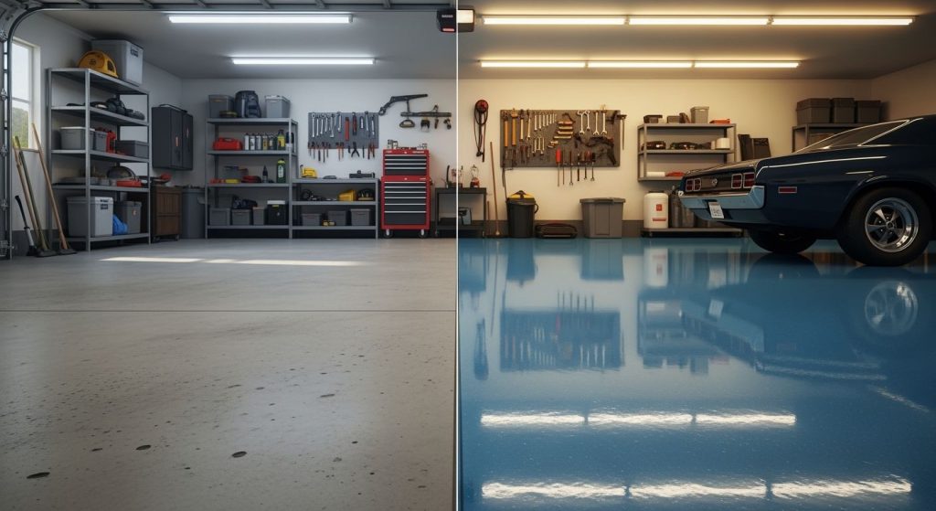 The UK Garage Floor Debate Hardener Versus Sealer
