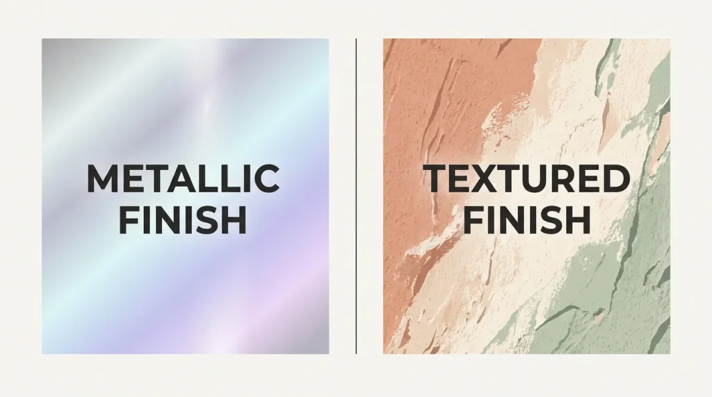 Metallic vs. Textured Paint Your Ultimate Guide to Decorative Finishes