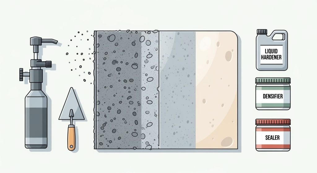 Concrete Hardener, Densifier, Sealer What'
                style=