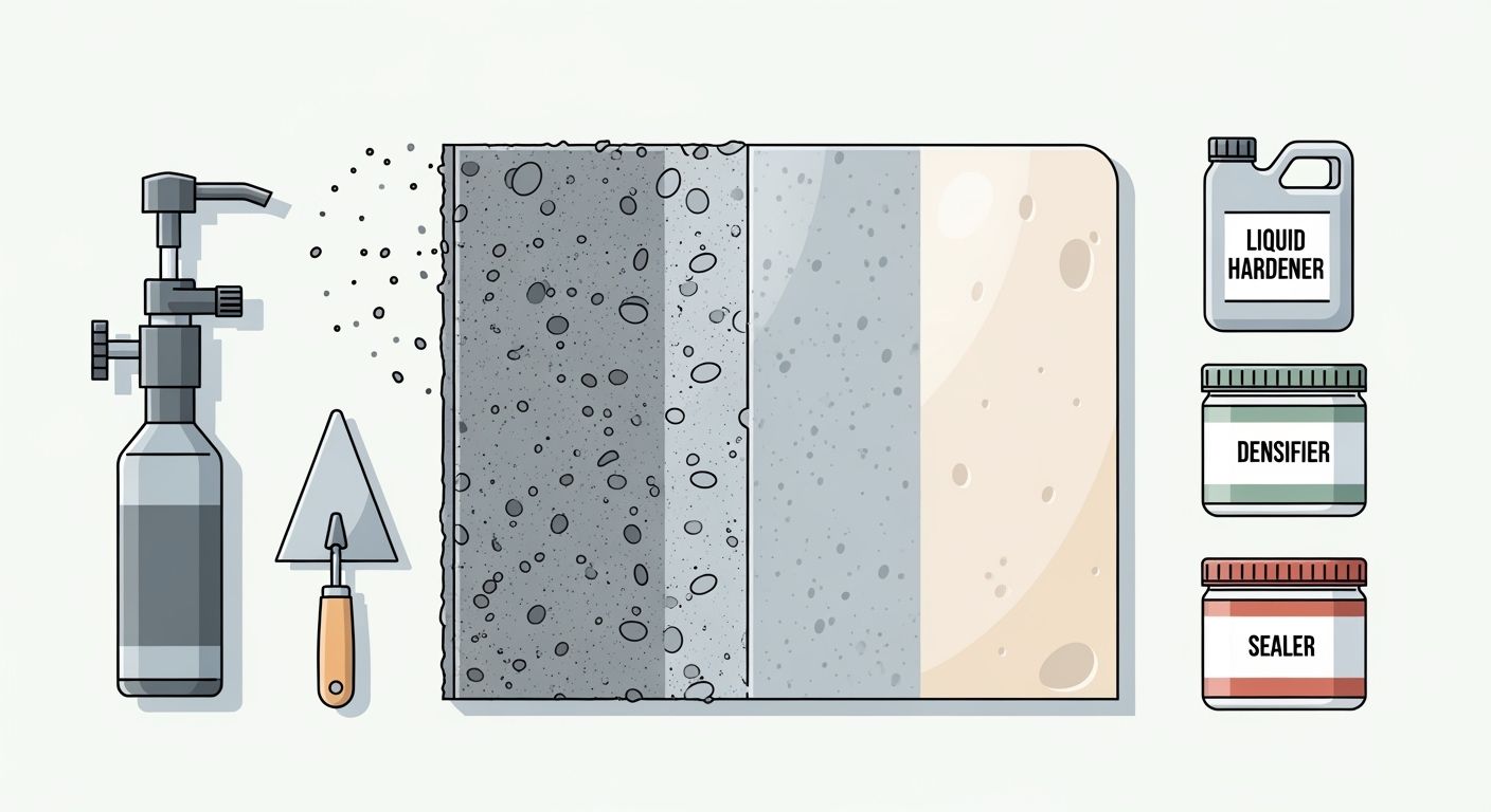 Concrete Hardener, Densifier, Sealer What'
                style=