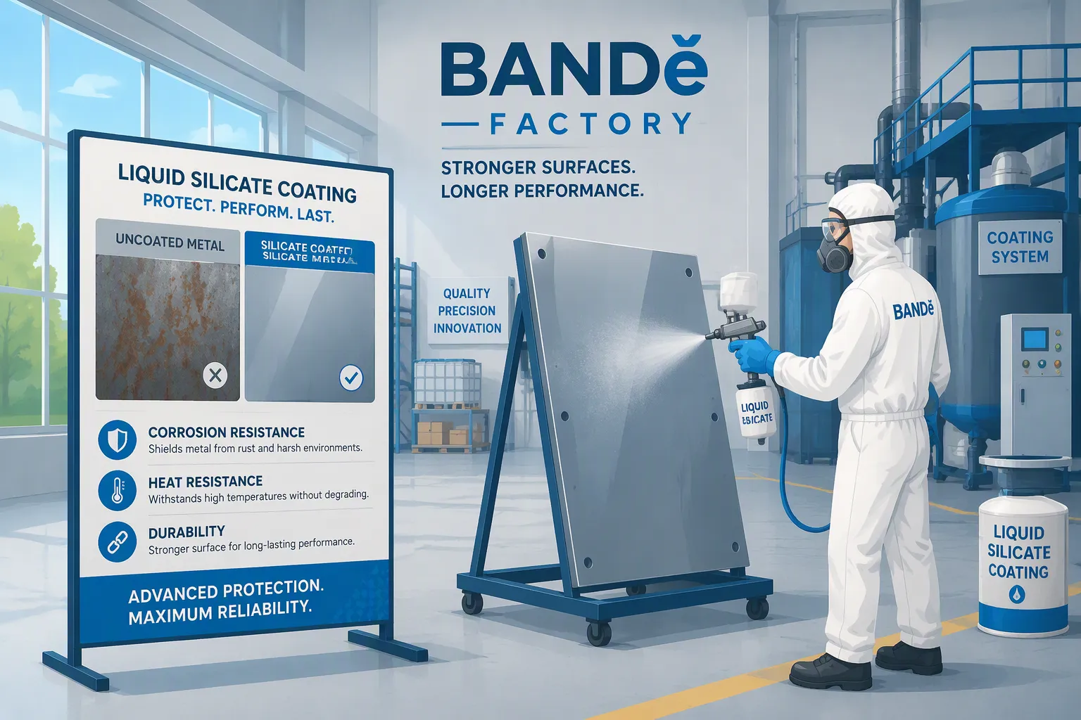 Silicate Coating Advantages at BANDě Factory